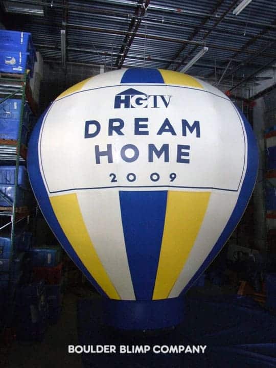 HGTV Dream Home Hot Air Balloon Inflatable Boulder Blimp 