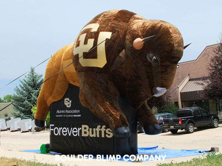 Inflatable Images 5 FT TALL Inflatable Colorado Buffaloes Logo GO BUFFS New!