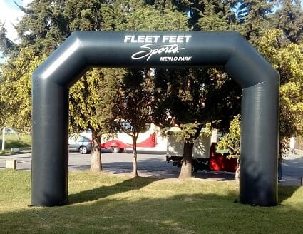 Fleet Feet Sports Menlo Park Inflatable Race Arch - Boulder Blimp