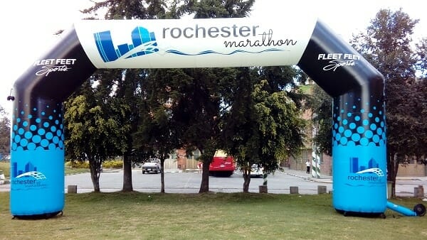 Rochester Marathon Fleet Feet Inflatable Race Arch - Boulder Blimp