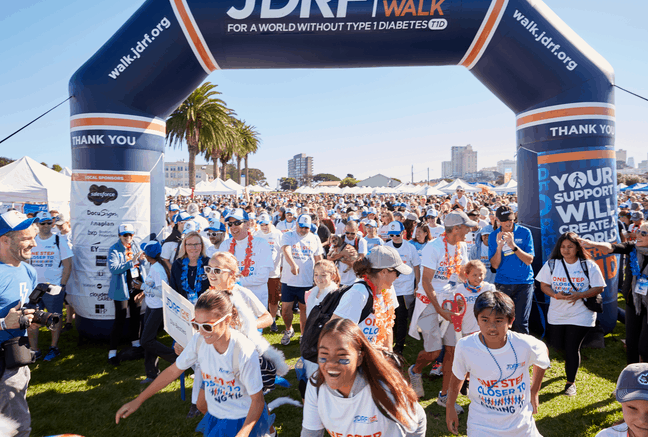 JDRF One Walk Inflatable Arch w/ Sponsorship Banners Boulder Blimp 