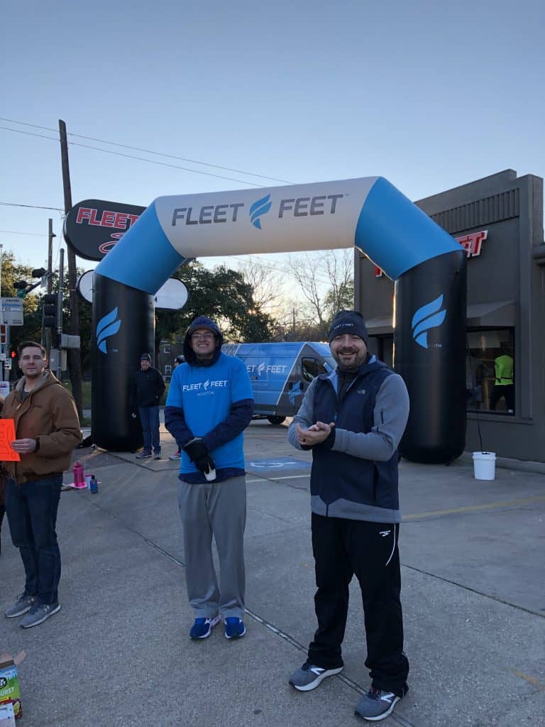 Fleet Feet Inflatable Race Arch Store Pic Boulder Blimp