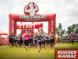 Rugged Maniac 90 Degree Red Inflatable Arch