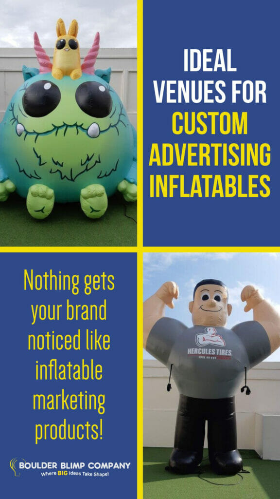 Ideal Venues for Custom Advertising Inflatables
