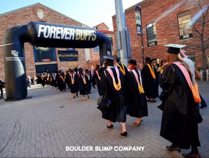 Inflatable 90 Degree Arch for Colorado University Graduation