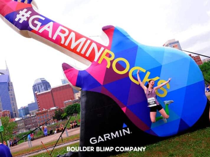 Custom Inflatable Logo for Garmin at Race
