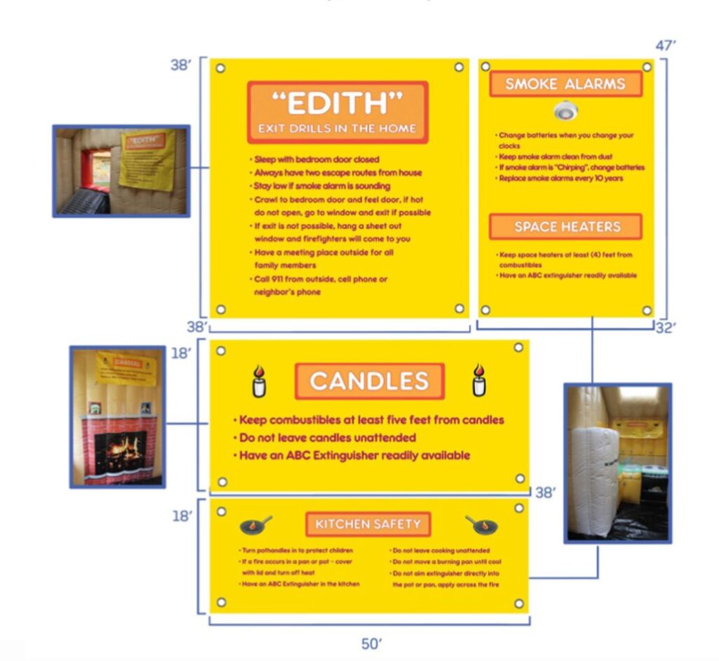 fire safety banners