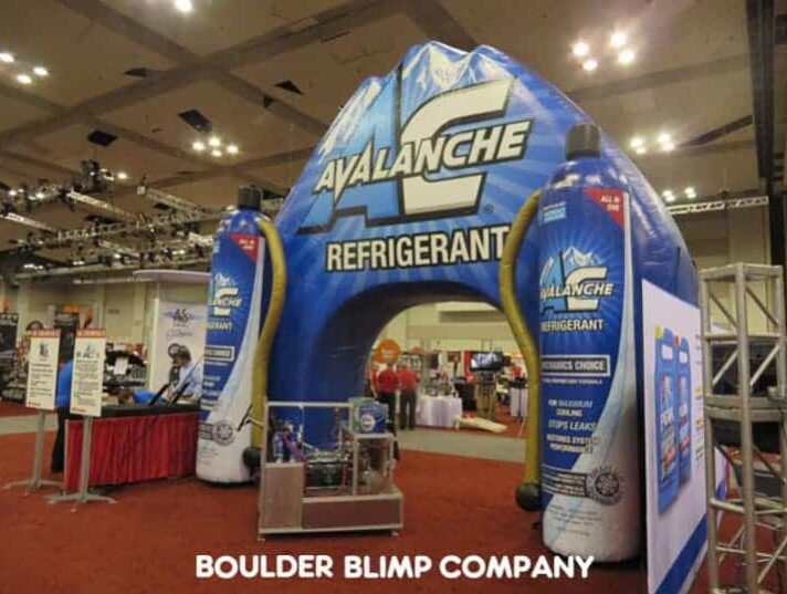 Avalanche Refrigerant Inflatable Arch at Tradeshow