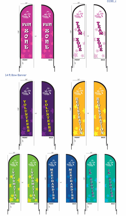 Examples of Promotional Flags