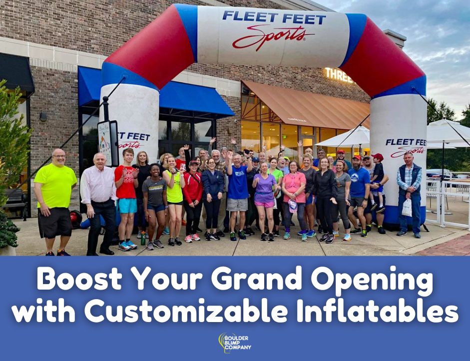 boost your grand opening with customizable inflatables