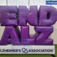 End Alz Custom Inflatable 3D Letters