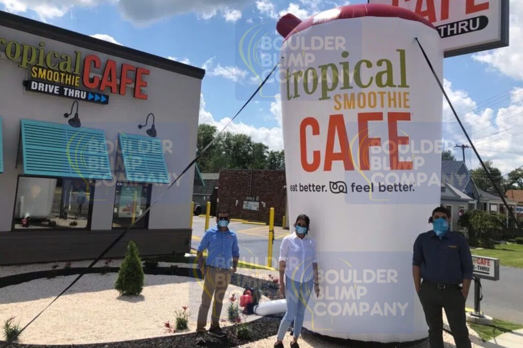Giant Inflatable Product Replica for Tropical Smoothie Cafe