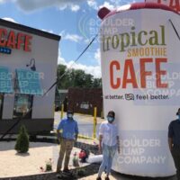 Giant Inflatable Product Replica for Tropical Smoothie Cafe