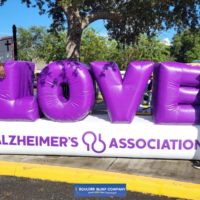 Love 3D Inflatable Letters for Alzheimer's Association