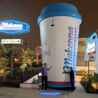 Makenna Koffee Inflatable Coffee Cup